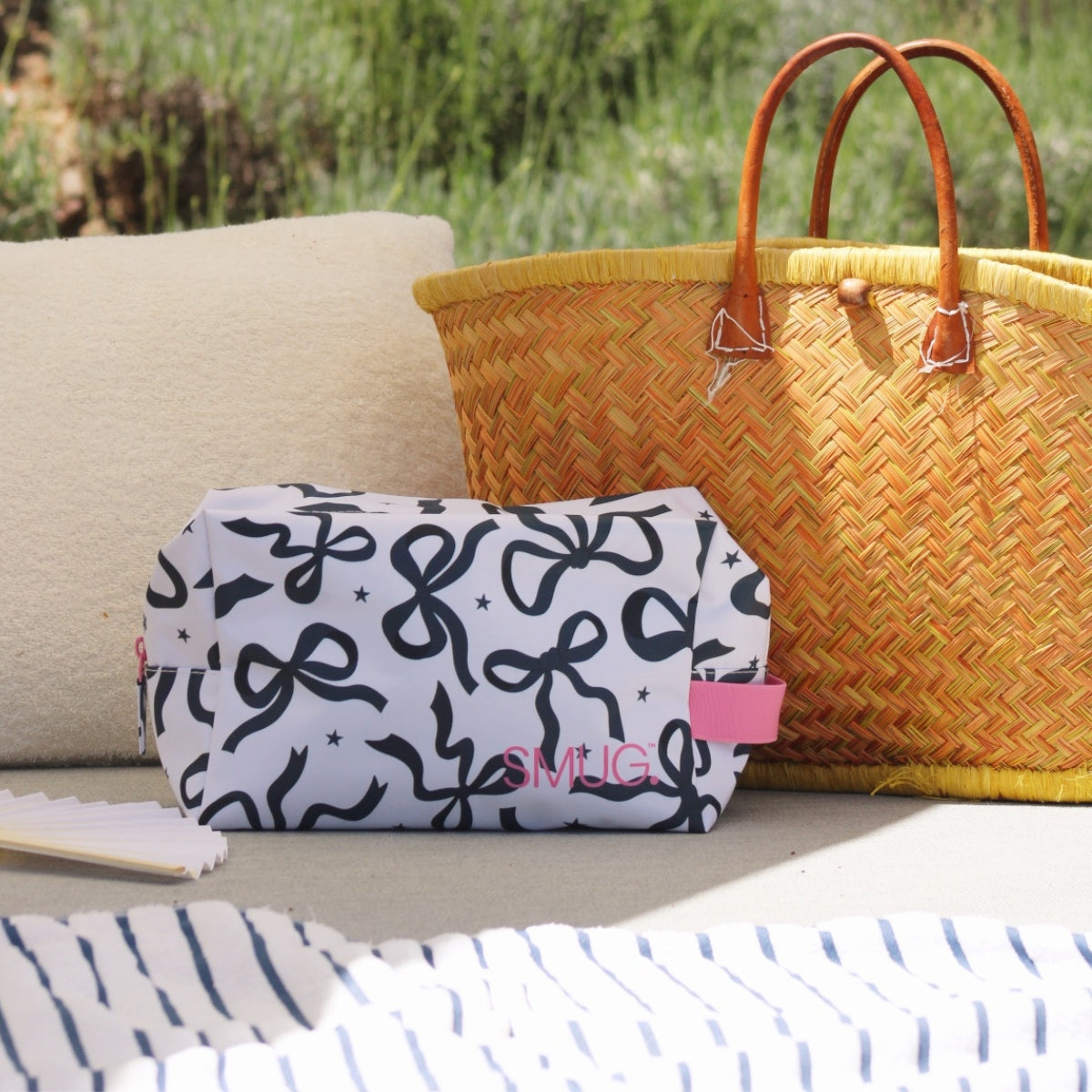 Wash Bag - Bows Print