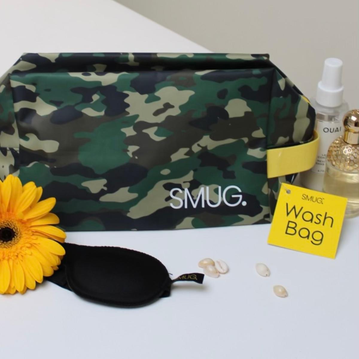 Wash Bag - Green Camo Print