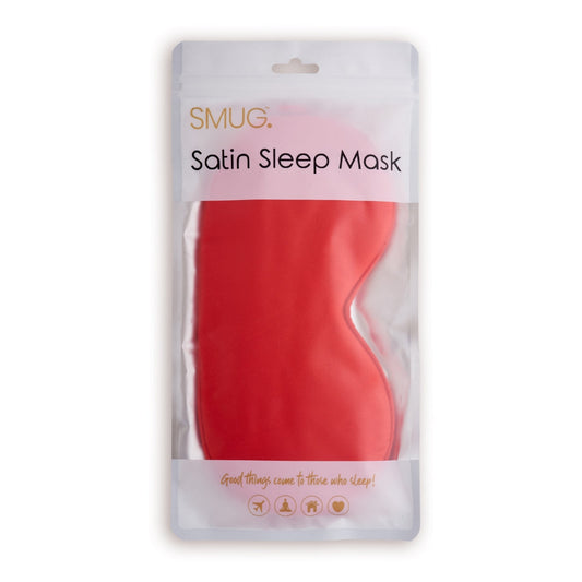 Satin Sleep Mask - Red