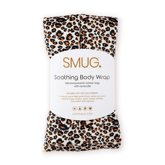 Soothing Body Wrap Wheat Bag Infused with Lavender Oil - Leopard Print