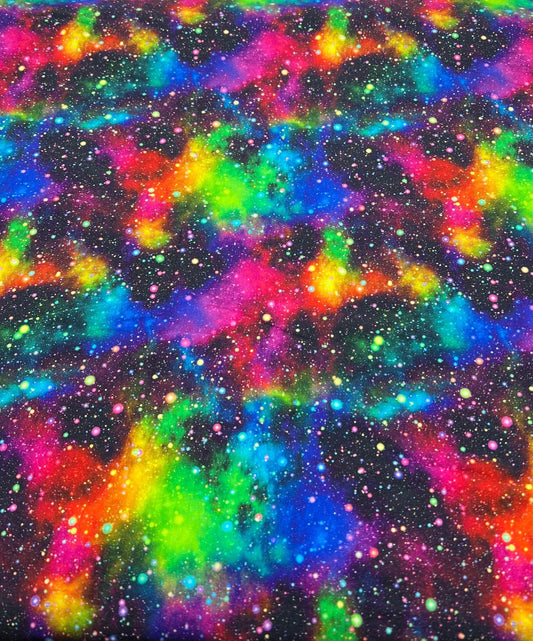 Speckled Galaxy Print Cotton Stretch Jersey 200 GSM 95/5 Lycra 4 Way Stretch