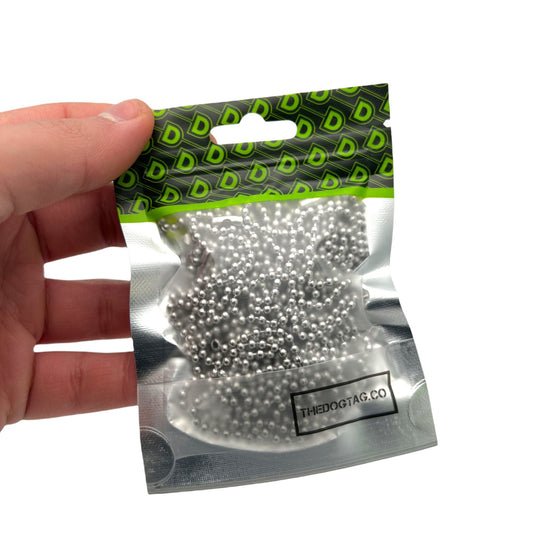 Stainless Steel Bead Ball Chains 27" For Dog Tags Necklaces (x10)