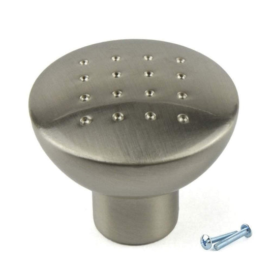 M4TEC Durness C9 Stainless Steel Cabinet Knob – 33mm Dimple-Pattern Cupboard & Drawer Handle