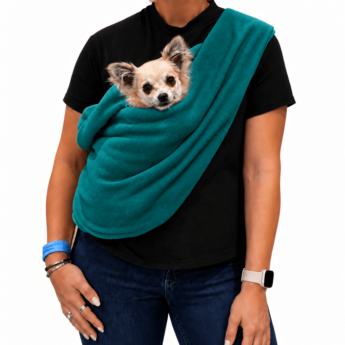 Plain Polar Fleece Dog Sling - Standard, Petite and Long Strap Sizes