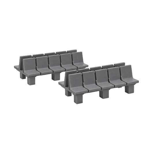 Ready to Paint Station Seating - Group of 10 (2 pack)