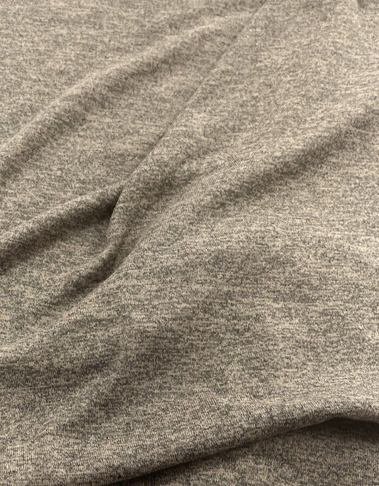 Stone Melange Knit Stretch Fabric