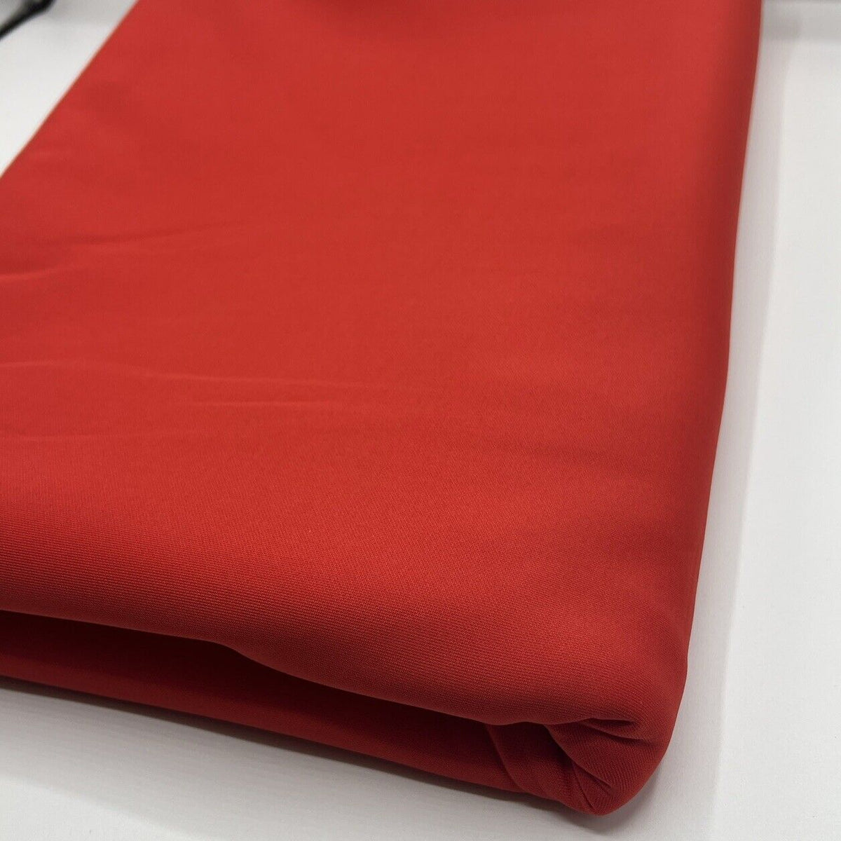 Strawberry Red Plain Scuba 4 Way Stretch Smooth Jersey Fabric