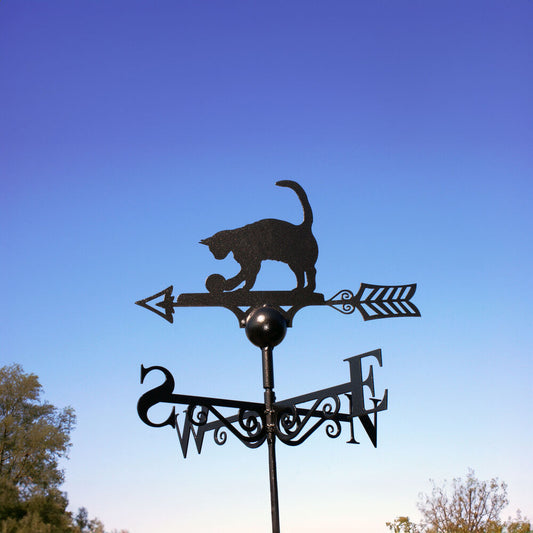 PoppyForge Cat And Ball Weathervane