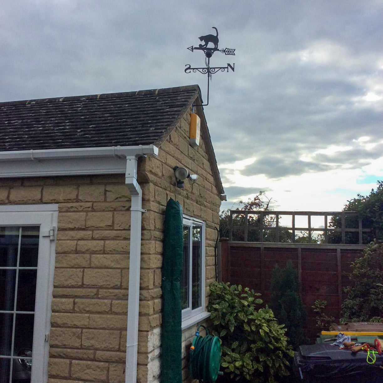PoppyForge Cat And Ball Weathervane