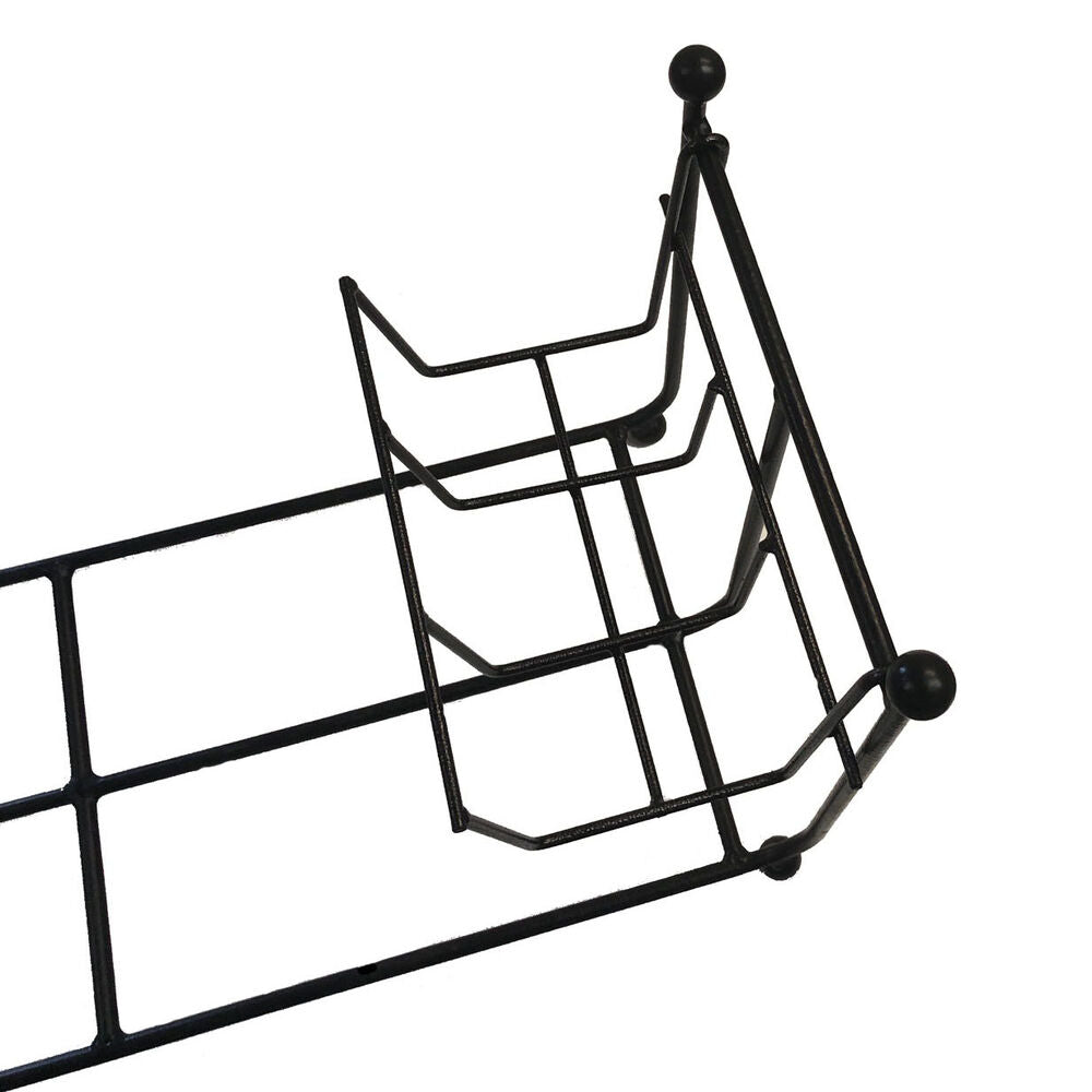 PoppyForge Log Rack Long with Kindling Basket