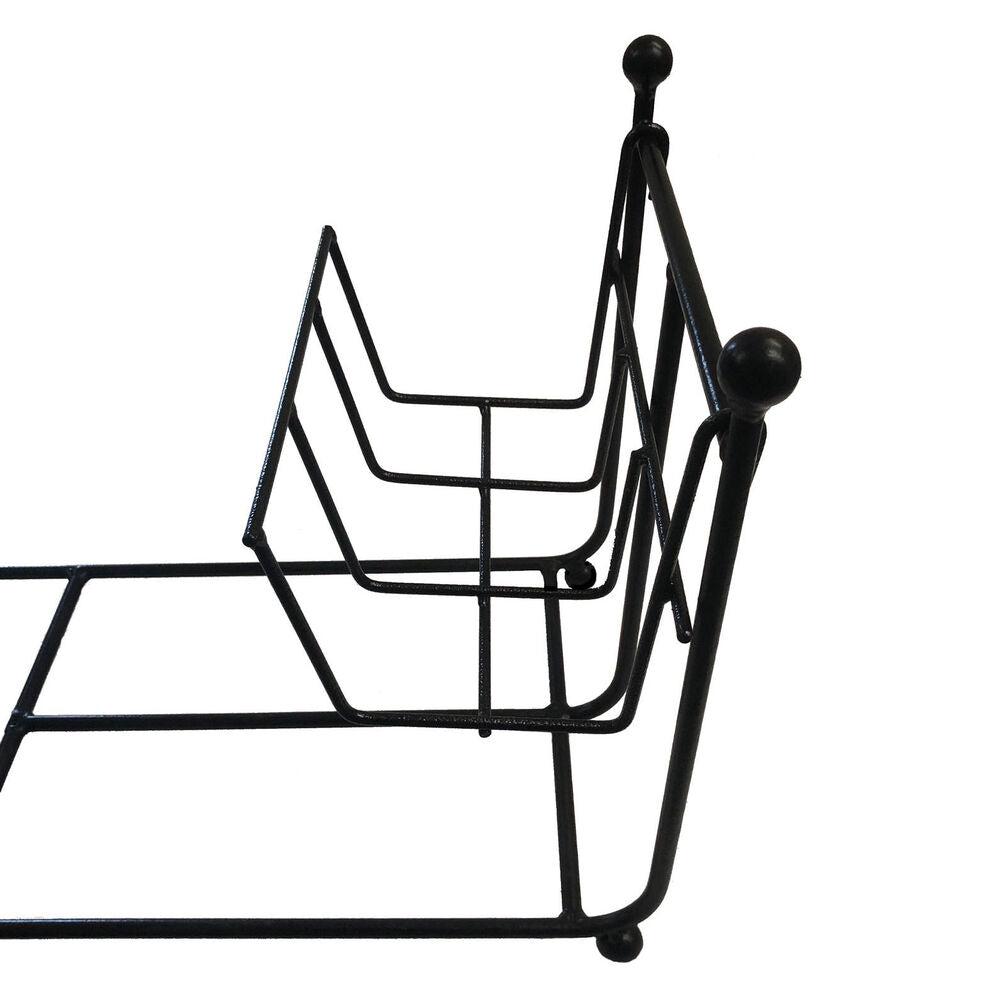 PoppyForge Log Rack Long with Kindling Basket