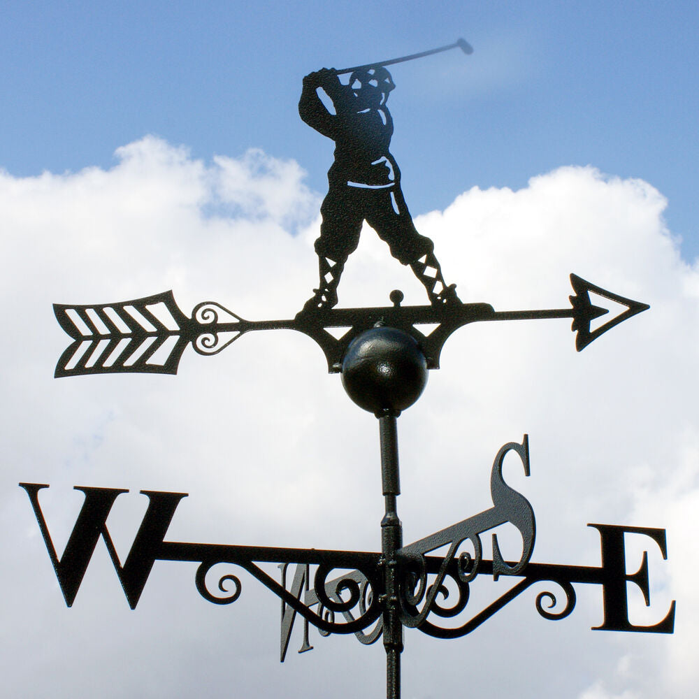 PoppyForge Golfer Weathervane