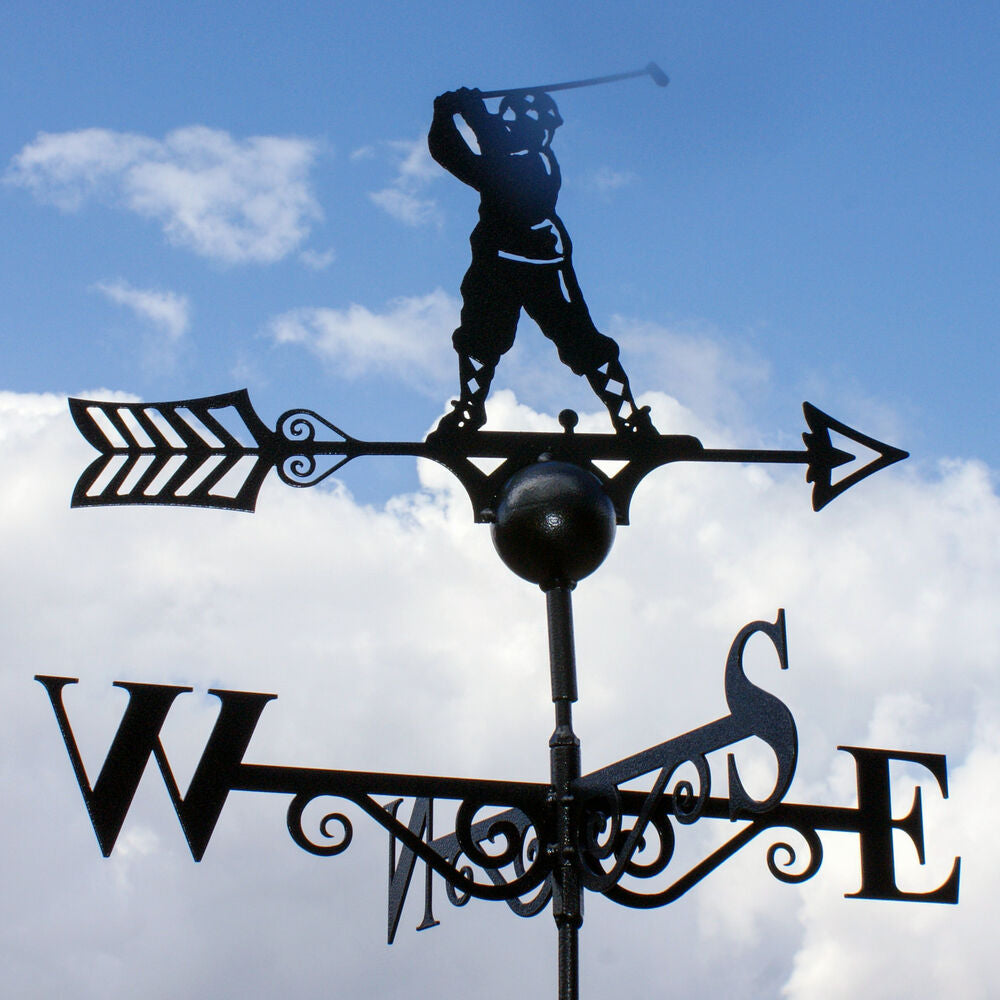 PoppyForge Golfer Weathervane