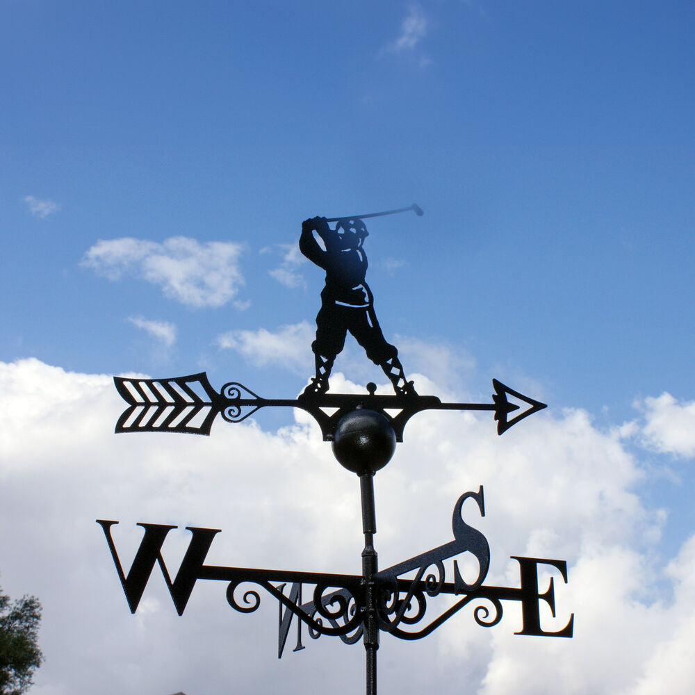 PoppyForge Golfer Weathervane
