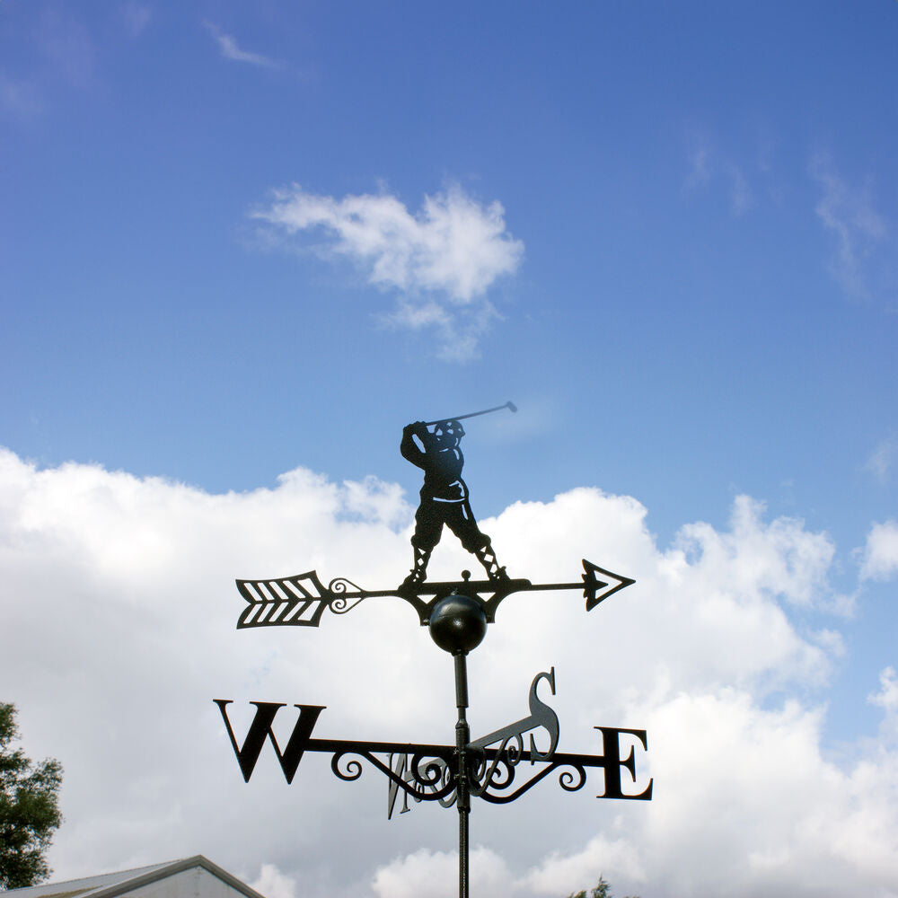PoppyForge Golfer Weathervane