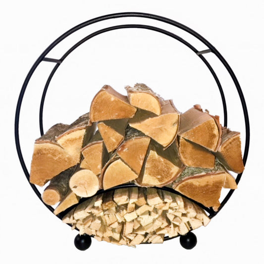 PoppyForge Log Basket Round