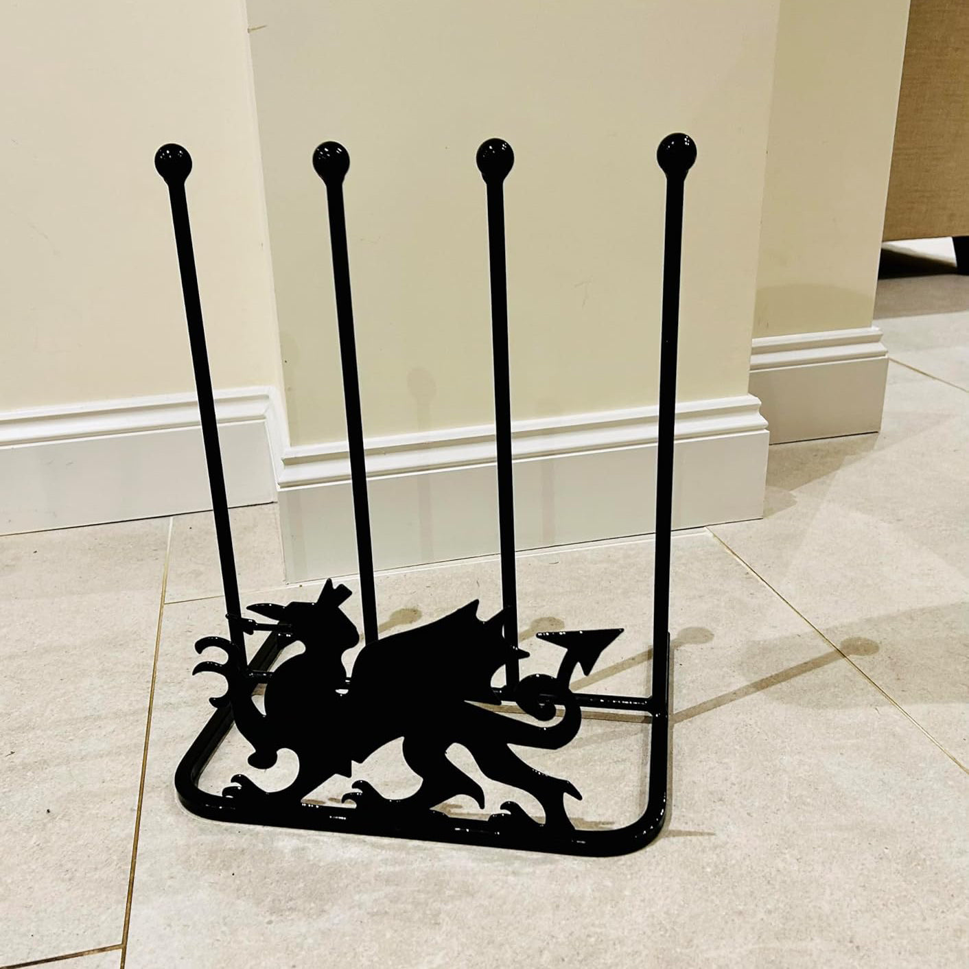 PoppyForge 2 Pair Boot Rack - Welsh Dragon