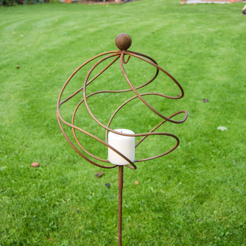 PoppyForge Tangle Ball On 4Ft Stem With Candle Holder/Hook