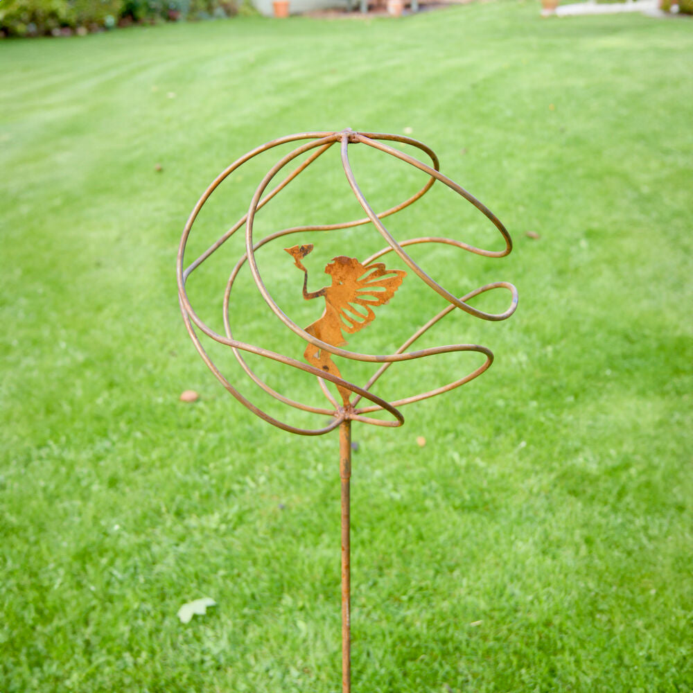 PoppyForge Tangle Ball On 4Ft Stem With Standing Fairy