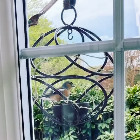 PoppyForge Ball Bird Feeder Brown