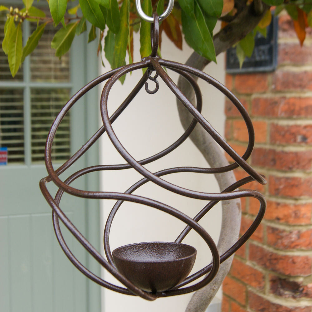 PoppyForge Ball Bird Feeder Brown
