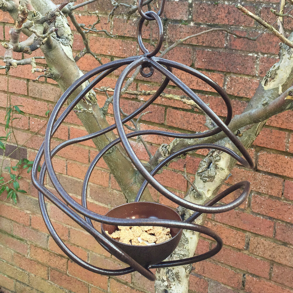 PoppyForge Ball Bird Feeder Brown