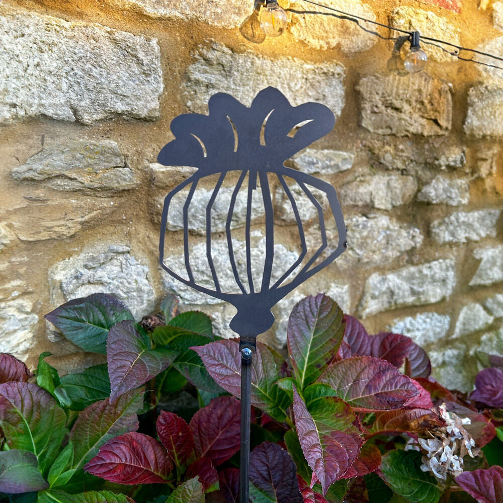PoppyForge Poppy Seed Head Plant Pin (pack of 3)