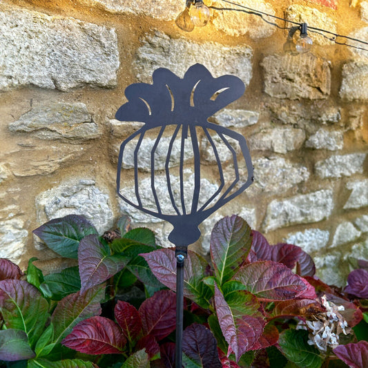 PoppyForge Poppy Seed Head Plant Pin (pack of 3)