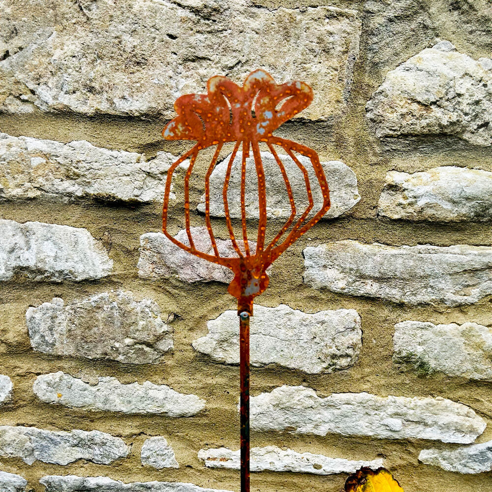 PoppyForge Poppy Seed Head Plant Pin (pack of 3)