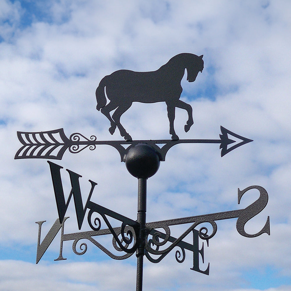 PoppyForge Horse Weathervane - Solid Steel
