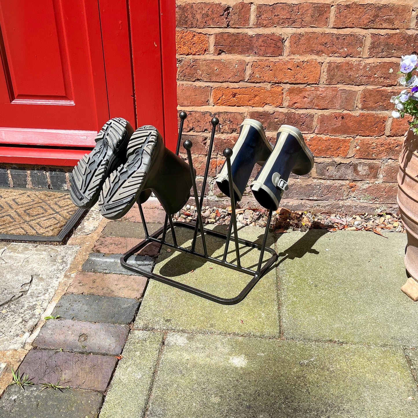 PoppyForge 4 Pair Diagonal Boot Rack
