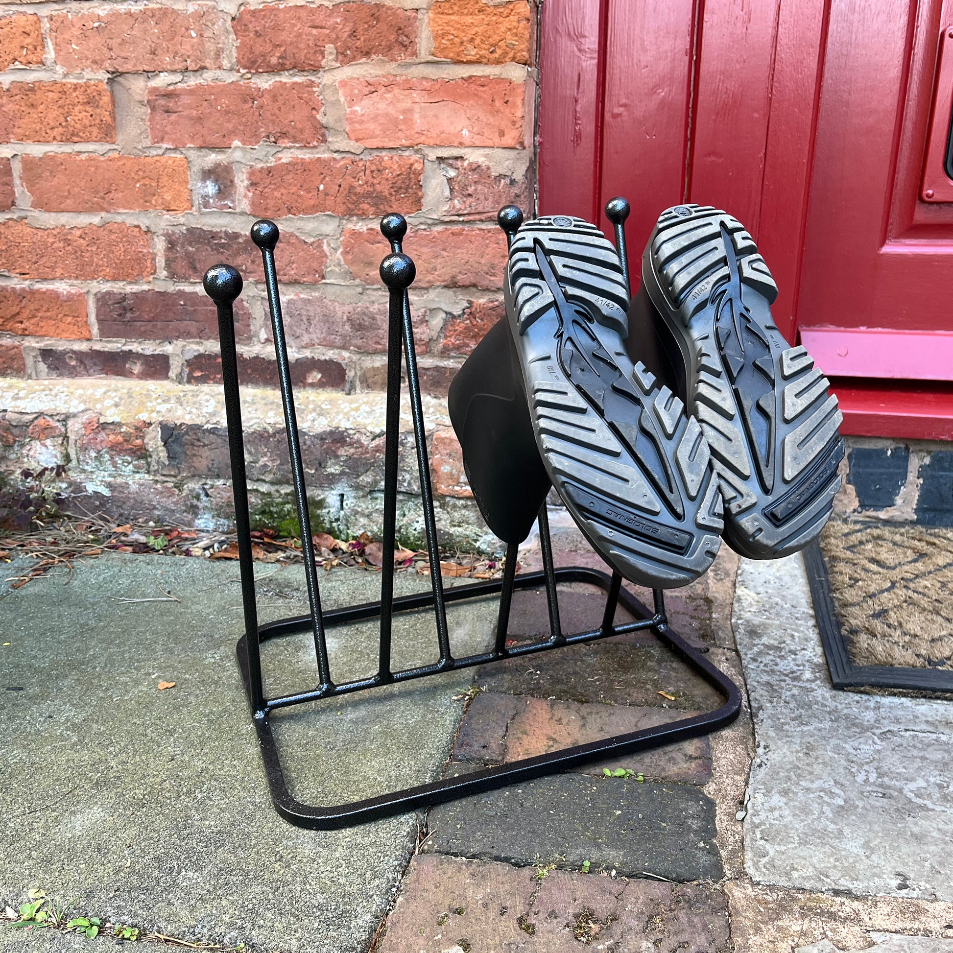 PoppyForge 4 Pair Diagonal Boot Rack