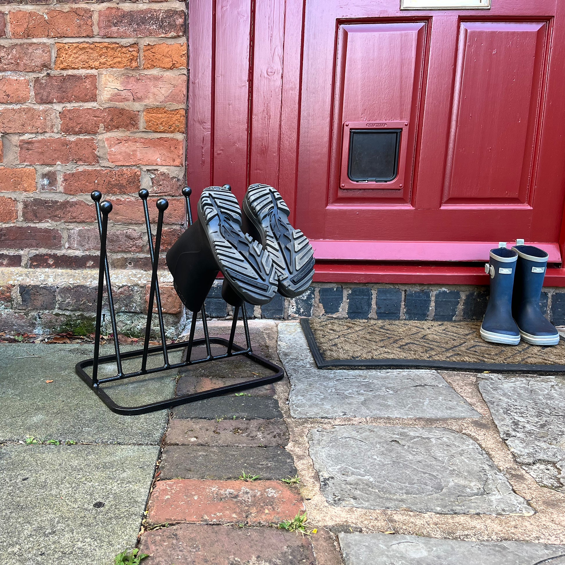 PoppyForge 4 Pair Diagonal Boot Rack