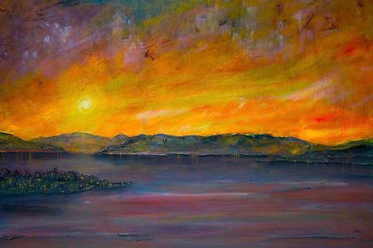 Sunset Over Gourock | Statement Interior Wall Art from Scotland