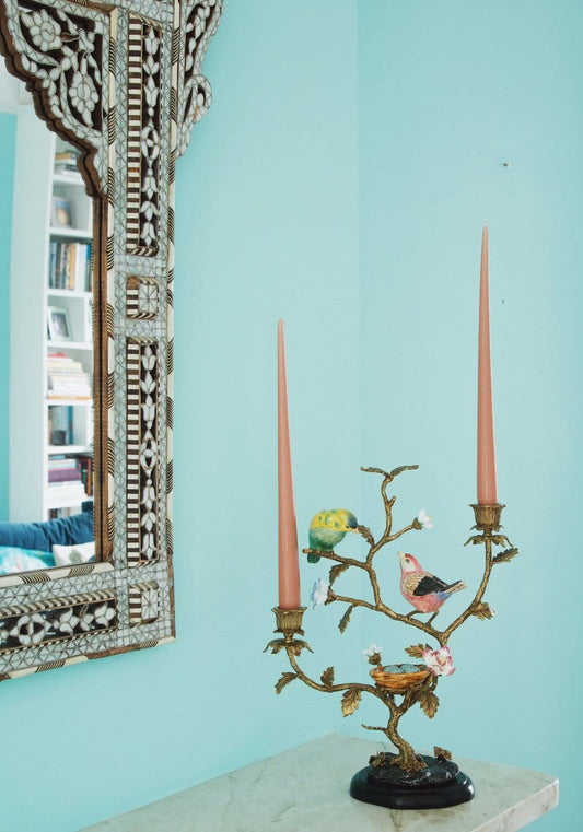 Sweet Tweets Candle Holder Centerpiece