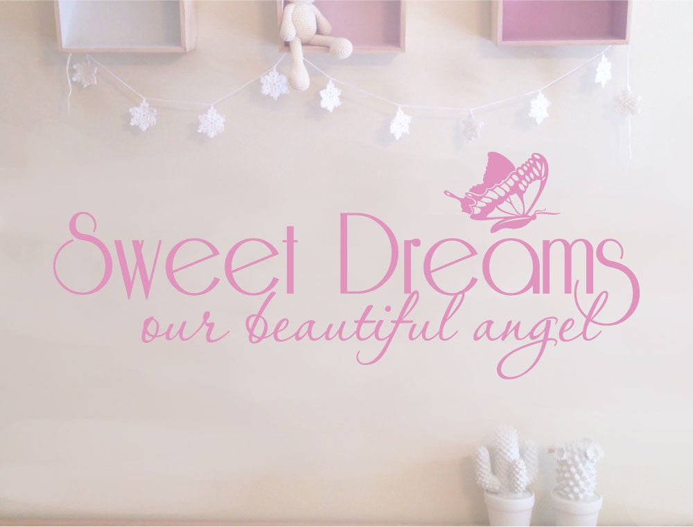 Sweet Dreams My Beautiful Angel Wall Sticker