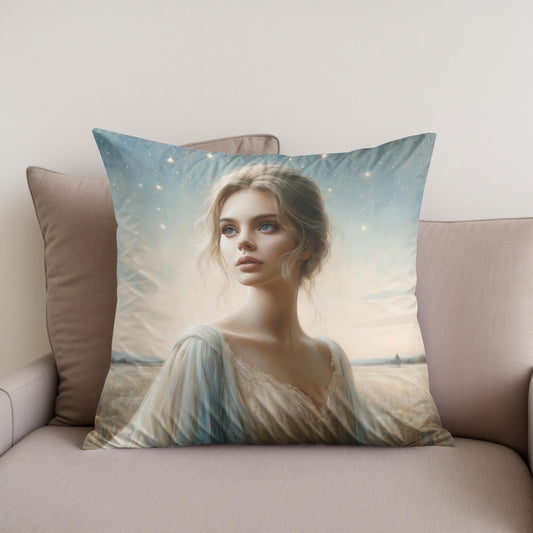 Celestial Grace Cotton Cushion