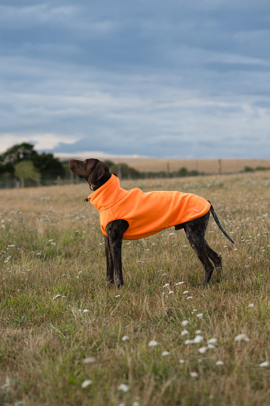 Fleece Dog Coat - Orange