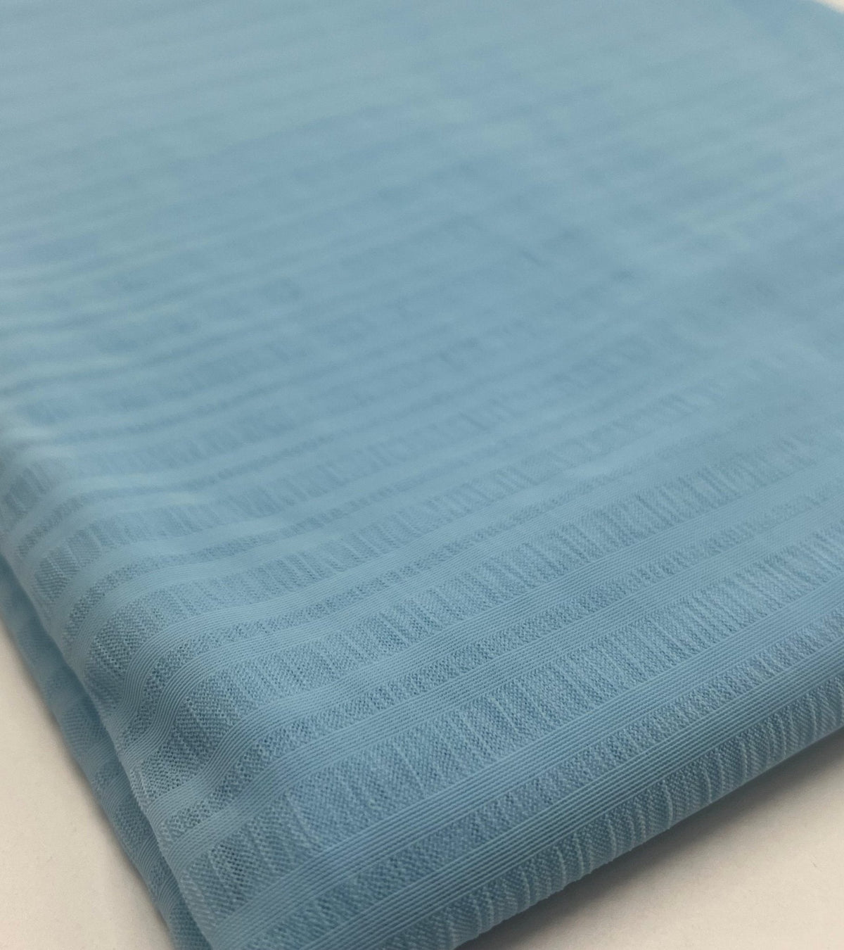 Textured Blue Mesh Fabric Stretch