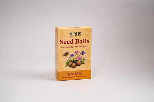 RHS & Willsow Seed Balls Bee Mix box front