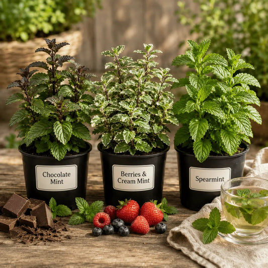 The Gourmet Mint Trio™ – Collection of 3 Unique Mint Plants