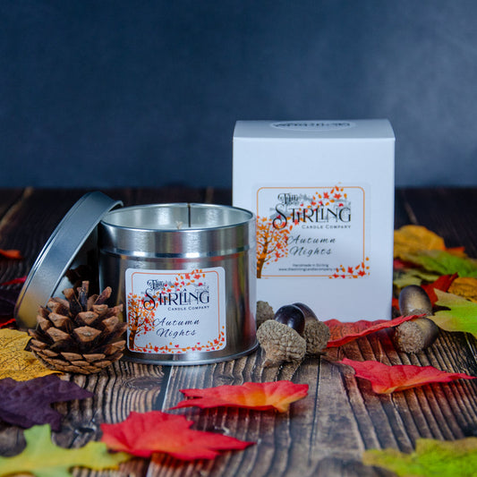 Autumn Nights - Travel Tin Candle - Cotton Wick
