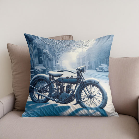 Winter's Pause Cotton Cushion