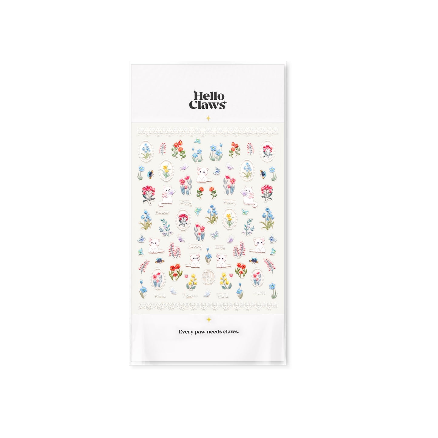 Hello Claws | Kitty Garden Nail Deco Sticker