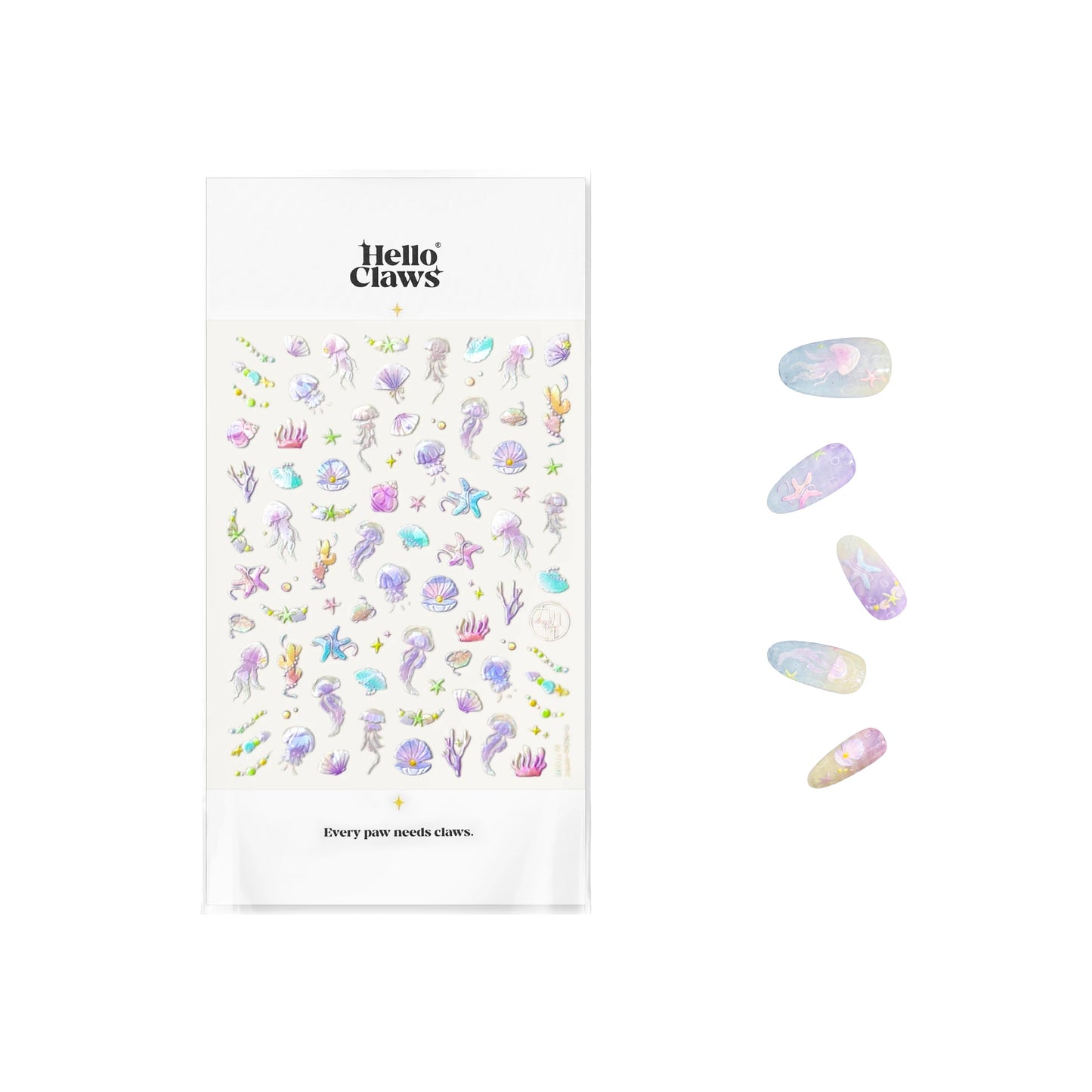 Hello Claws | Bubble Jelly Fish Nail Deco Sticker