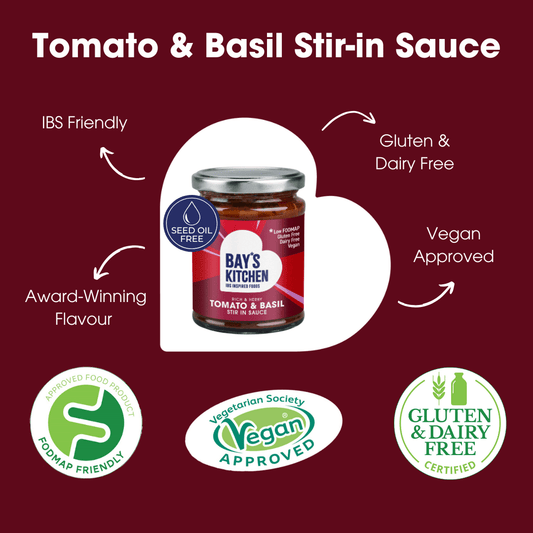Tomato & Basil Stir-in Sauce 260g – Low FODMAP & Gluten Free