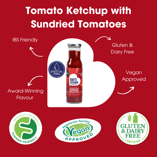 Tomato Ketchup with Sundried Tomatoes 270g – Low FODMAP & Vegan
