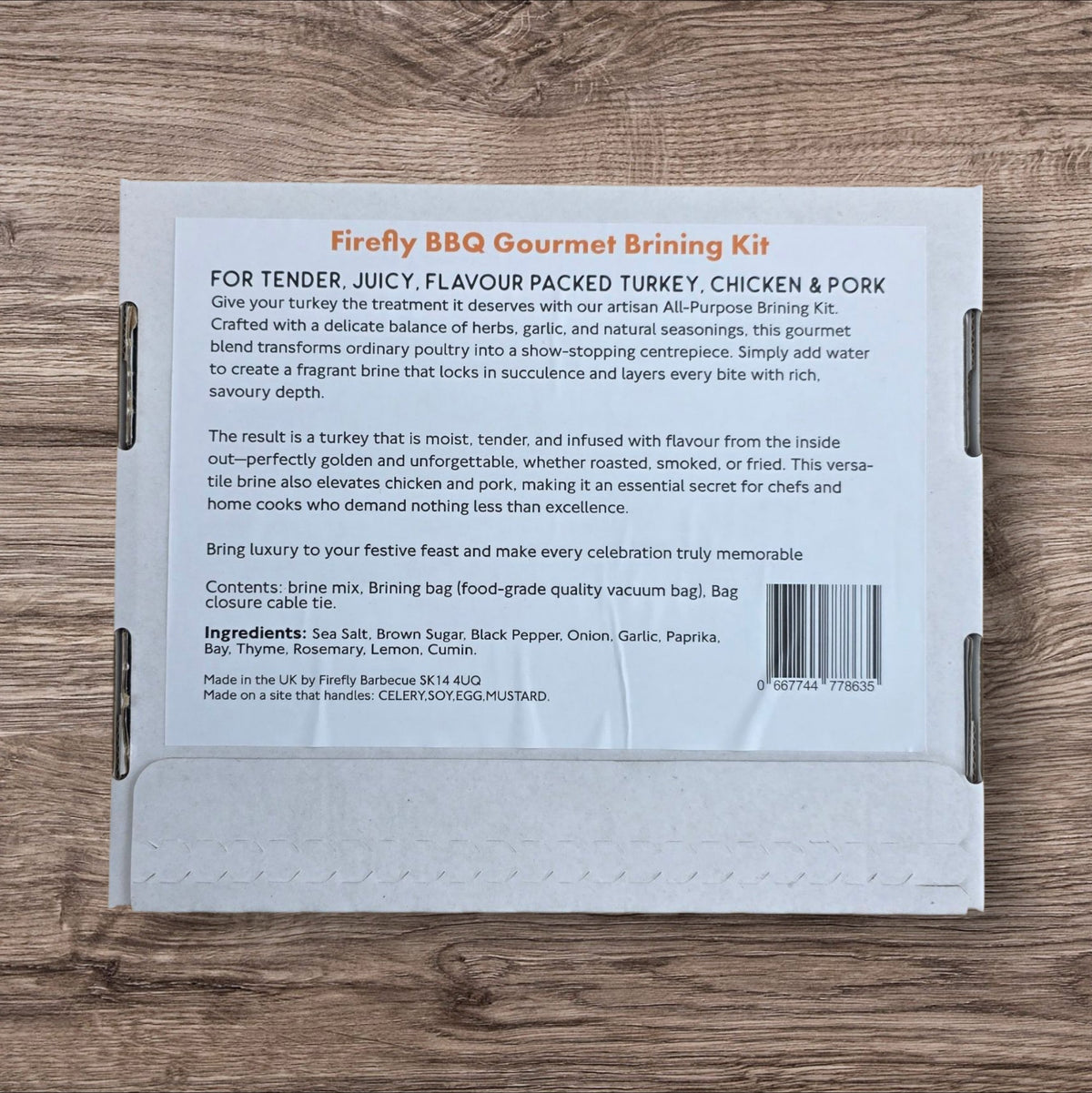 Firefly BBQ Turkey Brining Kit