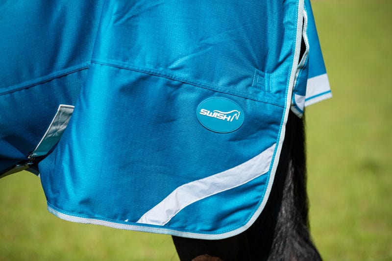 0g Detachable Neck Turnout Rug - Turquoise
