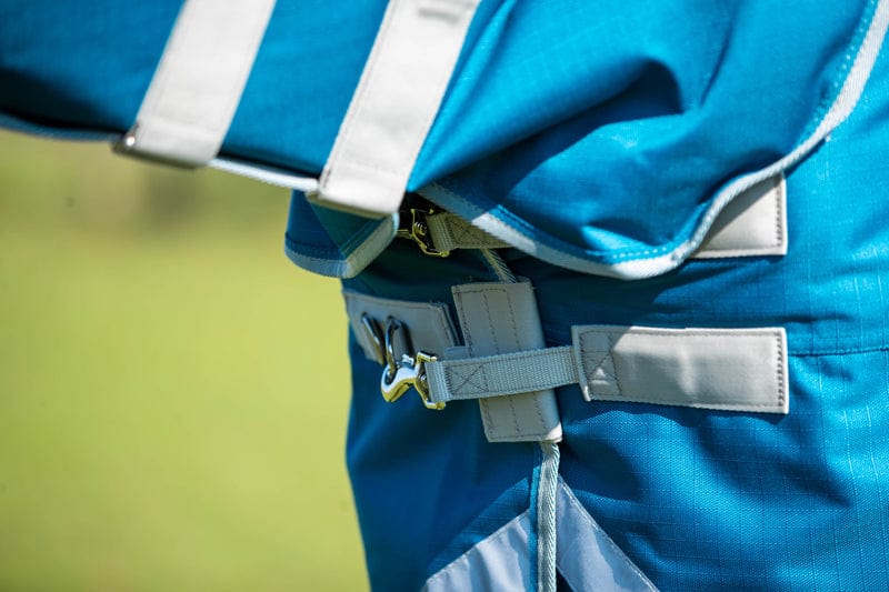 300g Turnout Rug With Detachable Neck - Turquoise